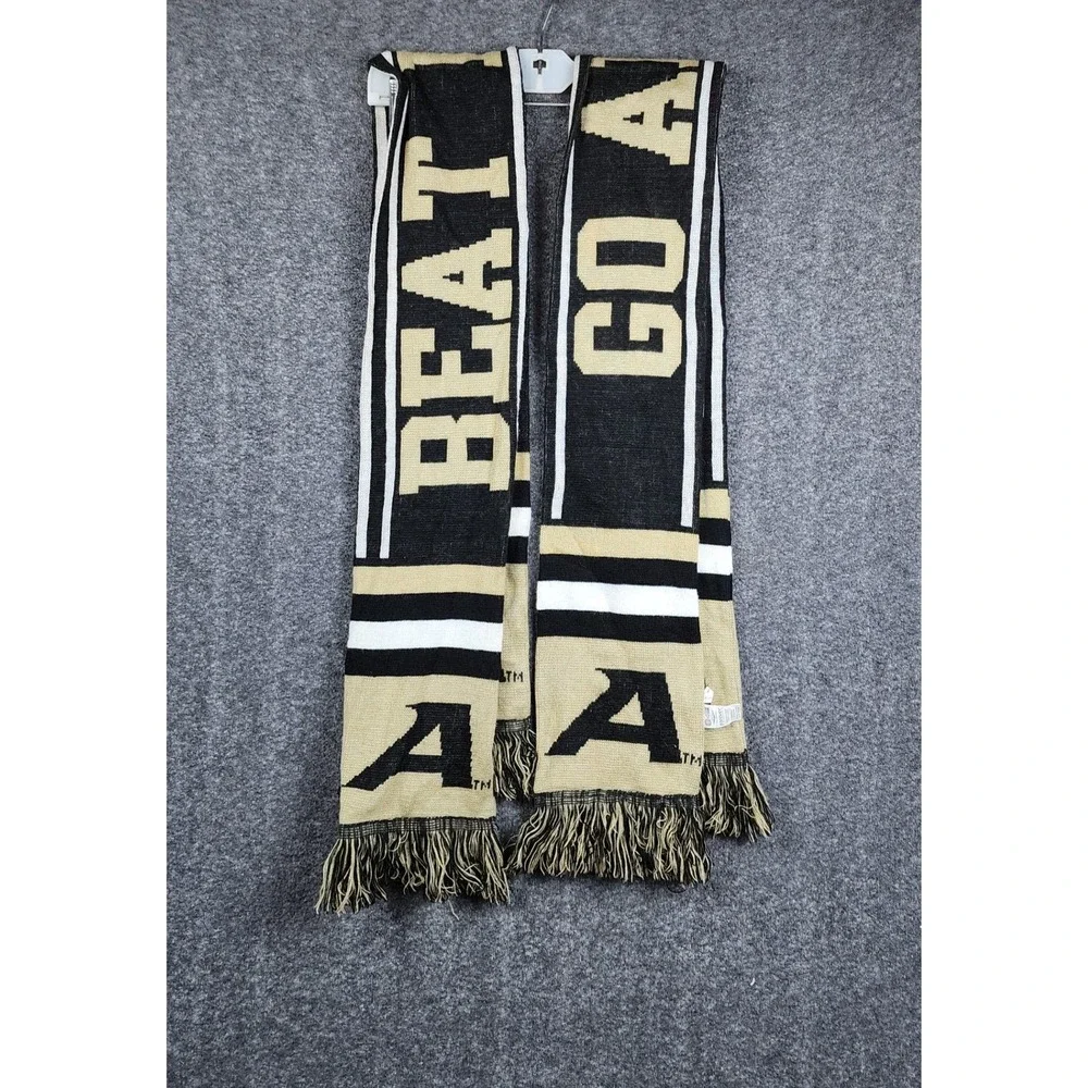 Forever Collectibles Scarf OS Gold Black Beat Navy Go Army West Point Knit